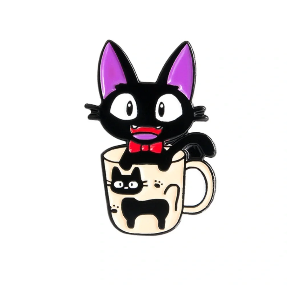 JiJi hot kitty coffee mug lapel pin KiKi’s Delivery service